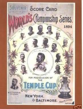 1894 New York Baltimore Temple Cup